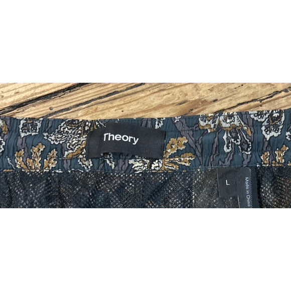 Theory Men’s Size L Floral Print Swim Trunks With Built In Liner NWOT - Picture 6 of 7